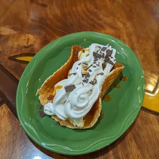 Ice cream taco