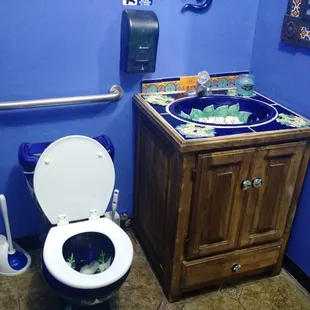 Ladies room (decorated fixtures)