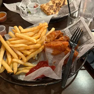 P &amp; P Original Boneless Wings and some chicken quesadillas