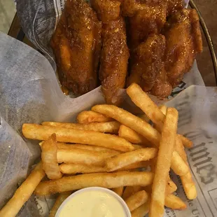 Hot and Honey traditional wings