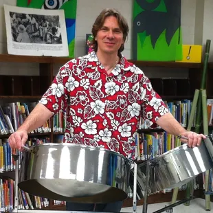 Steelpan music workshops available for kids.