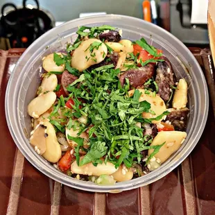 heirloom butter bean salad with sesame