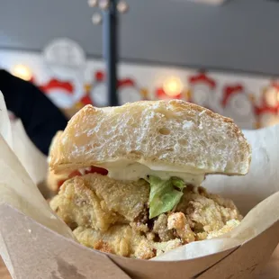 Oyster Mushroom Sandwich