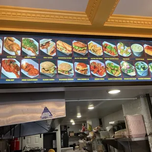 Pictoral menu