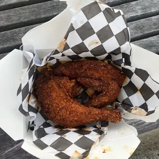 The star of the show, fried chicken