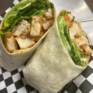 Crispy chicken wrap
