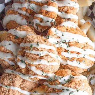 Spicy ranch dry rub boneless wings