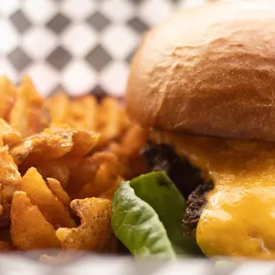 Our new Smashburger is hand made and seasoned, grilled to order, and topped with all the veggies!