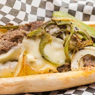 our *NEW* Philly cheesesteak will fill even the largest appetite.