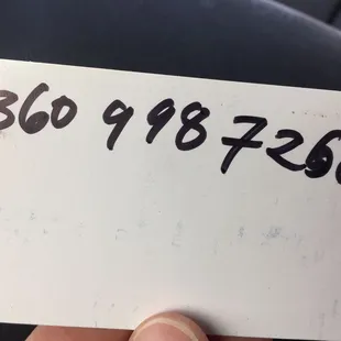 Direct phone number to preorder.