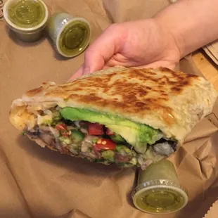 Be sure to get your burrito pressed on the grill.