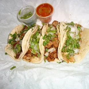Tasty tacos at Pedacito de Mexico!