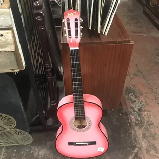 Pink guitar