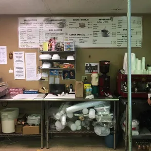 The menu