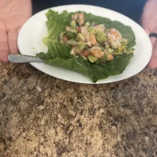 Ceviche wrap
