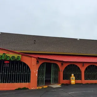 the front of the restaurant