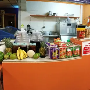 We have great tasting Horchata and Jamaica water as well as natural fresh juice