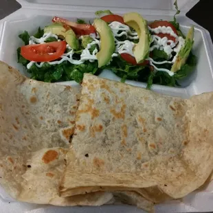 Great big quesadilla you can add any meat