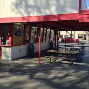 Patio area out front.