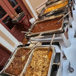 All your meats, chili Coronado, barbacoa, carnitas