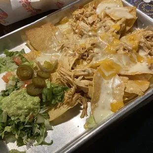 Shredded Chicken Nachos