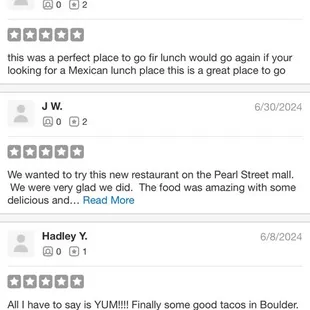 The reviews that Yelp doesn't post for Pedro's. I wonder now if businesses pay to have good reviews