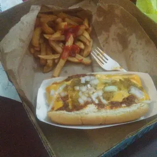 Best chilli chesse dog in town