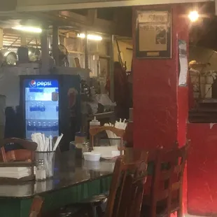 Smoking area, meat smoking that is watch while you eat