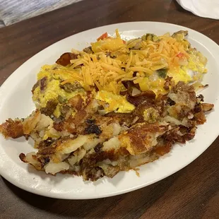4 egg omelette w/pick 5 toppings
