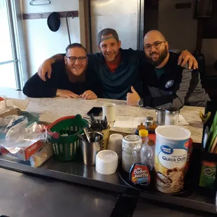 Friends from long ago  stopping in for a visit. Old stomping grounds!!!! So thankful you guys think of Peedees !!!!!