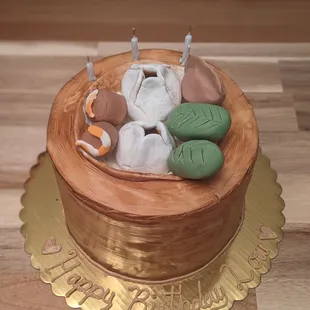 The custom dimsum cake I asked to be made for my boyfriend, who loves dimsum.
