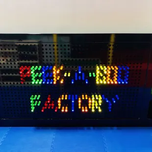 LED sensory panel in our toddler area!