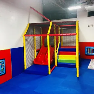 Own plays structure in the toddler area!