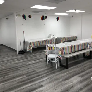 Party room in the back