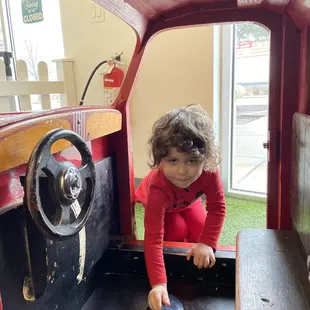 He really couldn't get enough of the truck. He had such a great time.