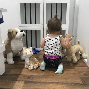 Playing in the vet clinic!