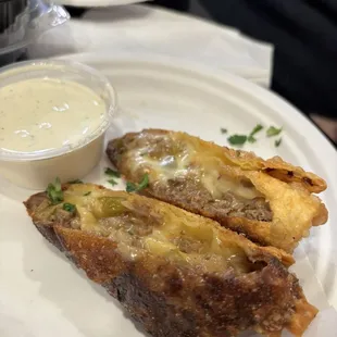 Steak afrikano eggrolls