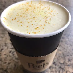 Golden cafe latte