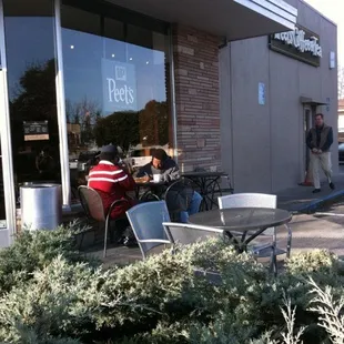a man sitting at a table