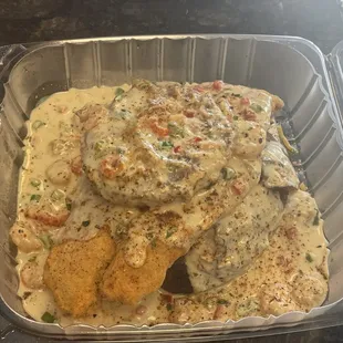 Loaded Seafood Potatoe