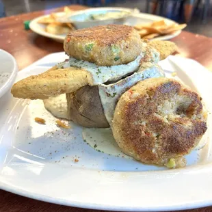 Loaded Crab Cake Potato