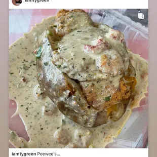 a picture of a dish of crab cakes