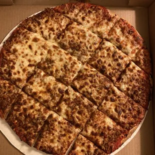 16&quot; sausage, thin crust