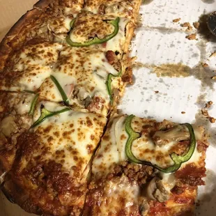 pizza, food
