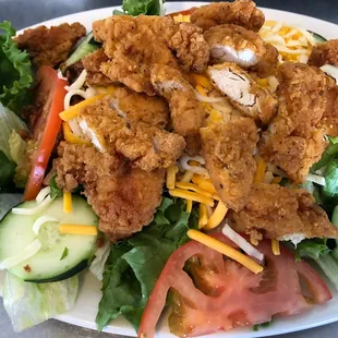 Chicken Strip Salad