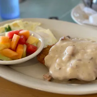 Country Fried Steak and Eggs