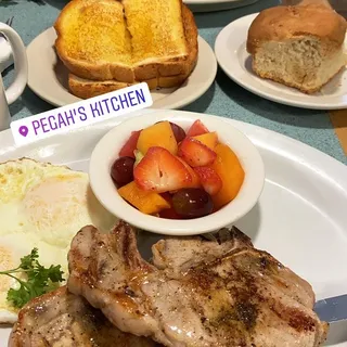 Pork Chops and Eggs