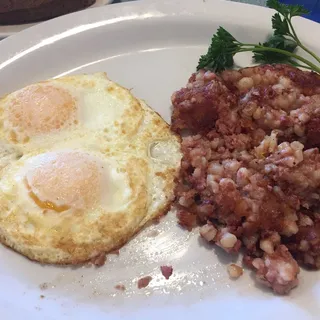 Corned Beef Hash and Eggs