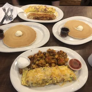 pancakes, food