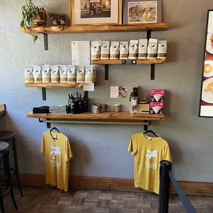 Coffee and merchandise